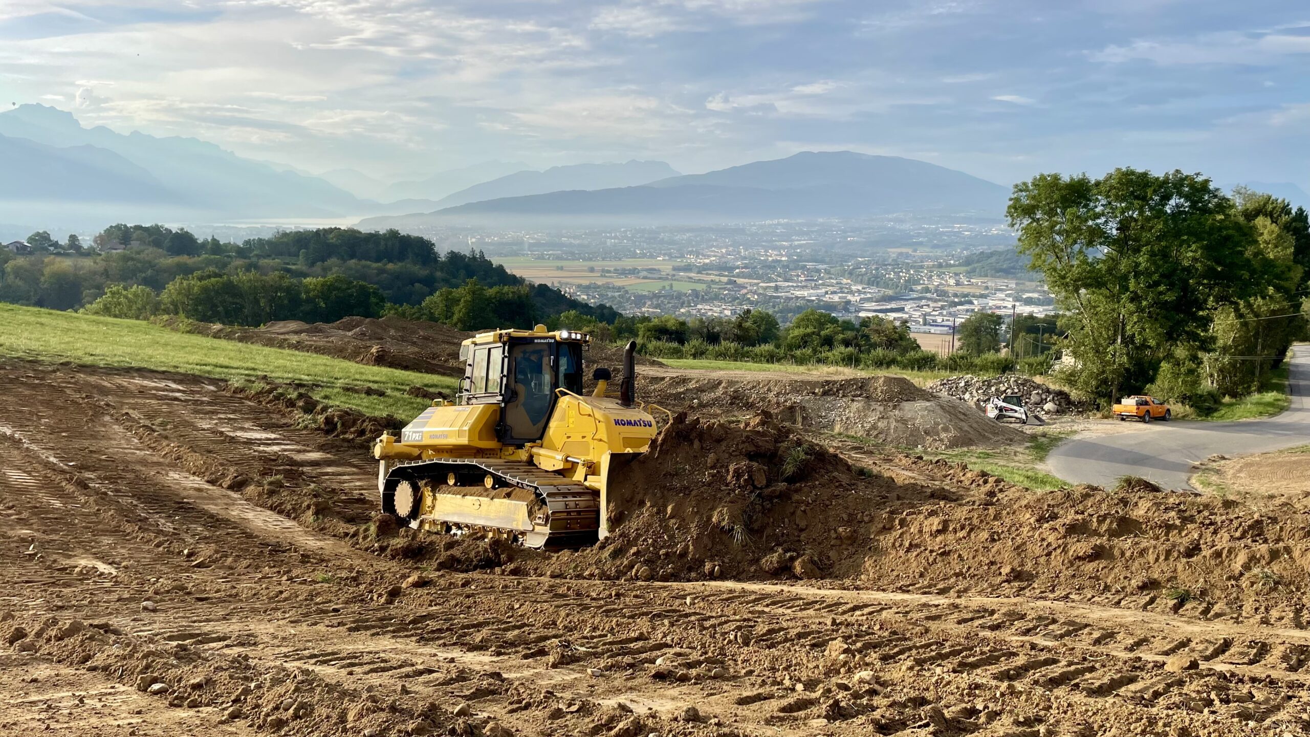 Décapage terre végétale.